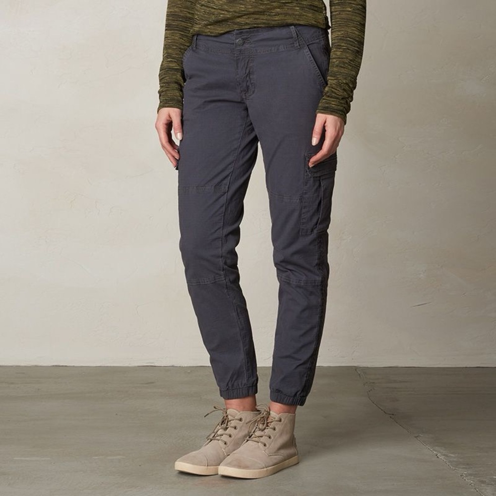 Women's Charcoal Cargo Jogger Pants - Casual Utility Style